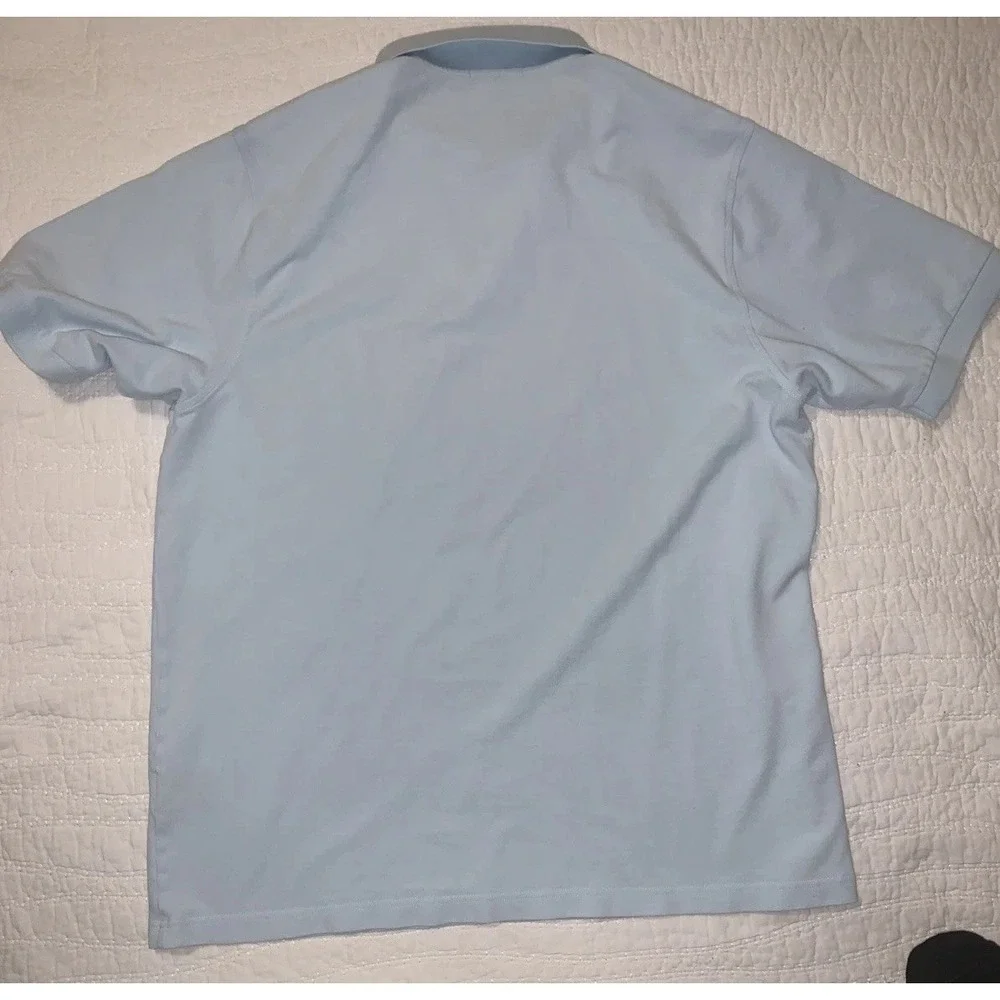 Burberry London Men's Polo Pullover Light Blue Size XL  Small detail In Photo - Picture 2 of 6